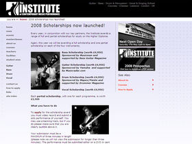The Institute launches 2008 guitar scholarships